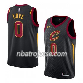 Män Cleveland Cavaliers Tröja Kevin Love 0 Nike 2017-18 Svart Swingman